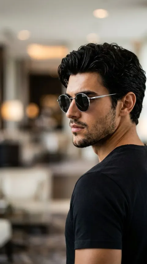 Ultra Realistic Cinematic Dark Male Portrait