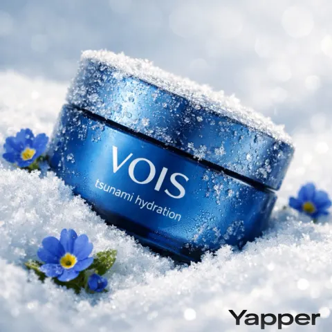 Snowy Skincare Cream Commercial Shot