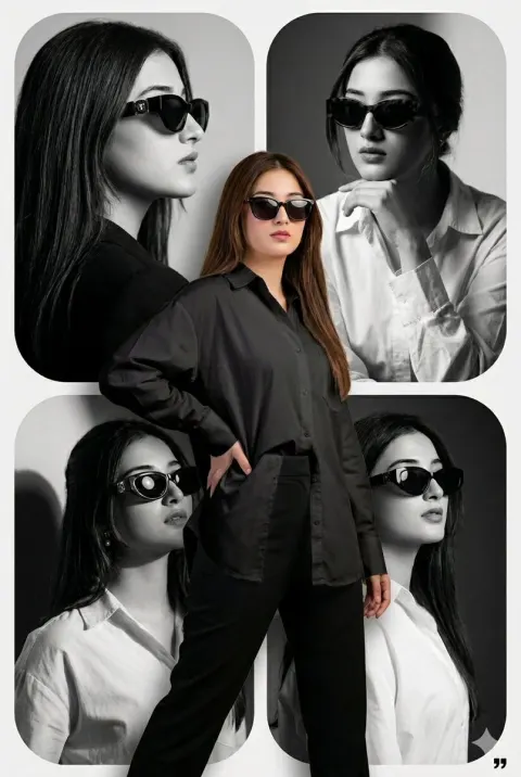 Fashion Collage Poster Design