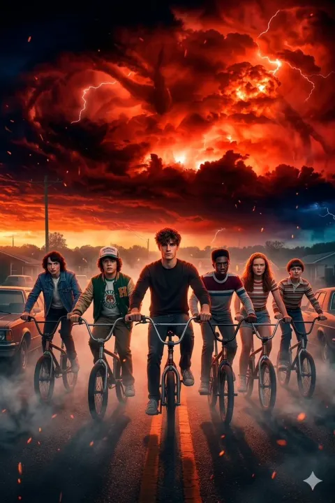 Stranger Things Crew in Action