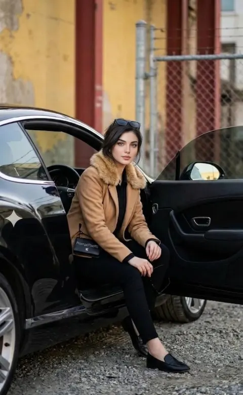 Luxury Car Fashion Portrait