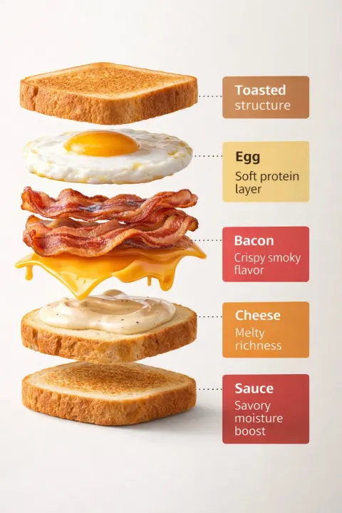 Sandwich Exploded View