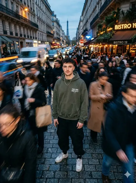 Urban Streetwear Motion Portrait