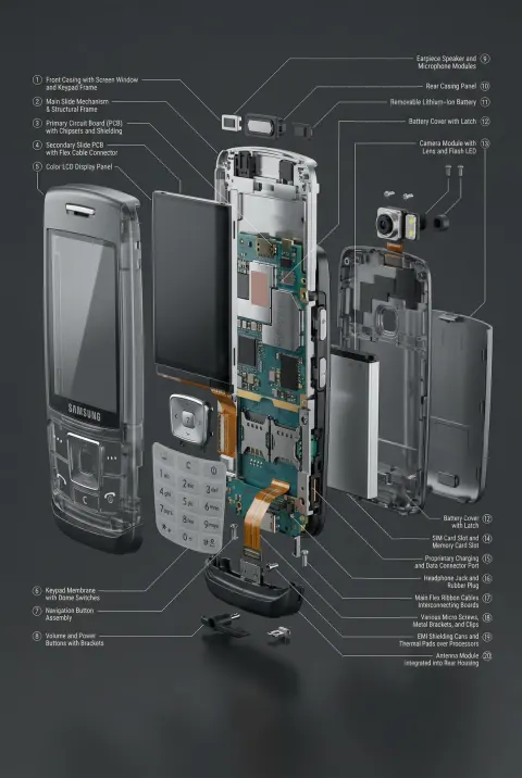 Samsung E250 - Exploded View