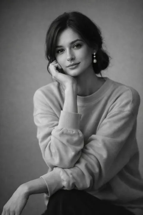 Minimal Monochrome Portrait
