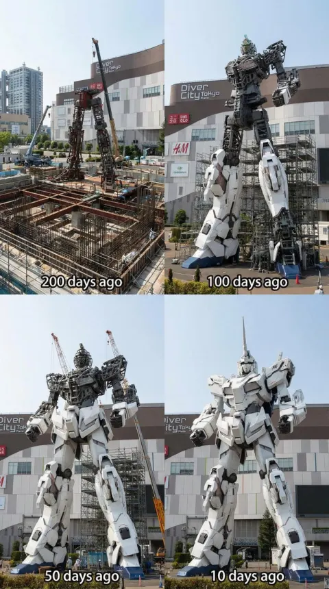 Gundam Assembly Time-Lapse