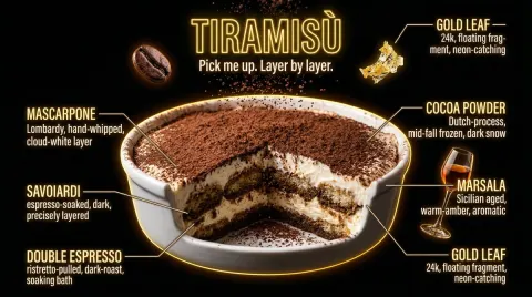 Neon Lit Hyperrealistic Food