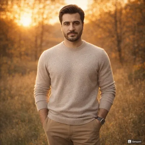 Golden Hour Autumn Fashion Portrait