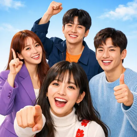 Vibrant K-Drama Promotional Poster