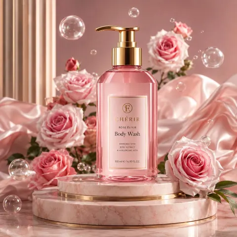 Luxury Rose Perfume Ad Visual