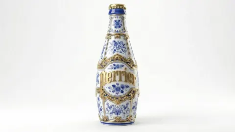 Gilded Delftware Masterpiece
