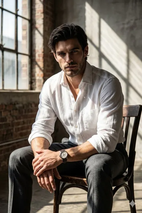 Cinematic Light Gentleman Portrait