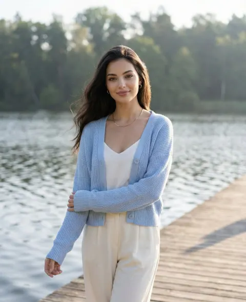 Serene Elegance At The Lake Pier