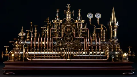 Hyperrealistic Steampunk Sculpture