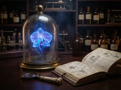 Steampunk Orchid Specimen