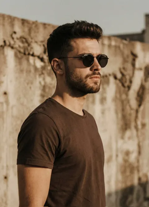 Cinematic Golden Hour Male Portrait
