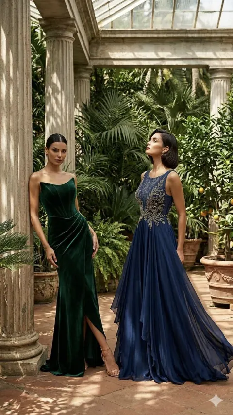 Luxurious Greenhouse Fashion Editorial Portrait