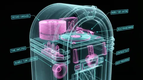 Neon X-Ray Scan Aesthetic