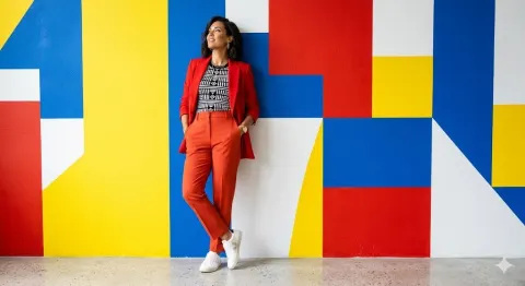 Vivid Geometry Fashion Editorial