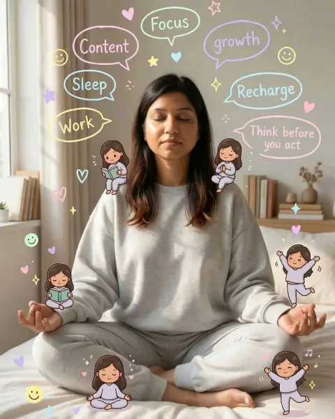 Morning Meditation: Cozy Wellness in Pastel Dreamscape