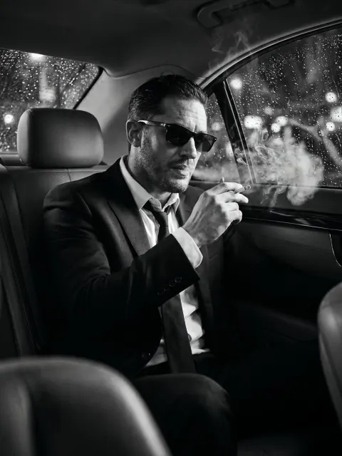Noir Cinematic Car Portrait