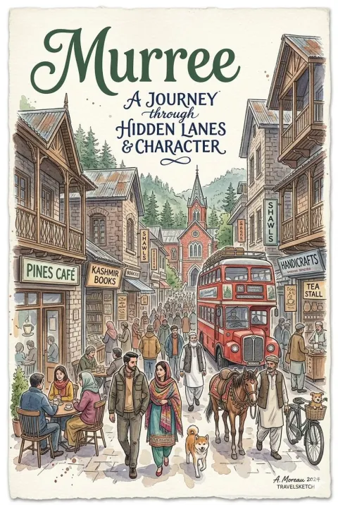 Watercolor Travel Poster Blending Two Cities