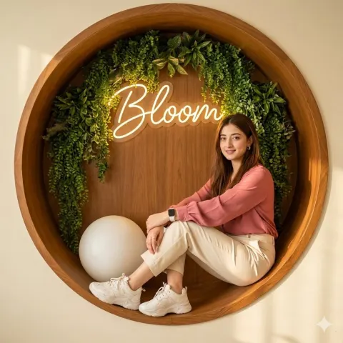 Vibrant Indoor Lifestyle Portrait