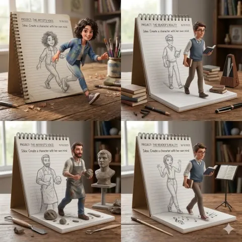 Sketchbook Characters Come Alive