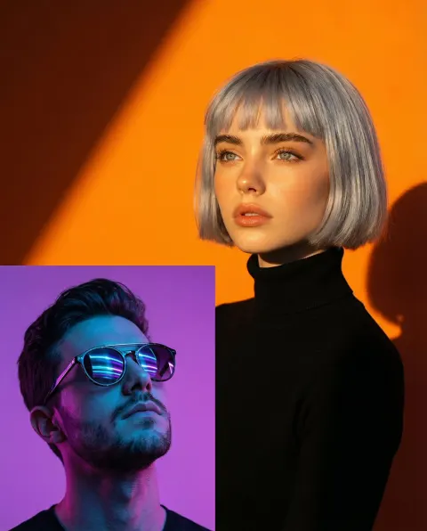 Neon Portrait Duet