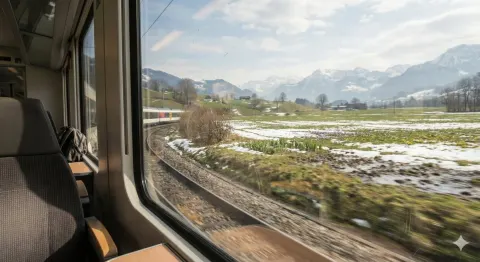 Early Spring European Train Journey