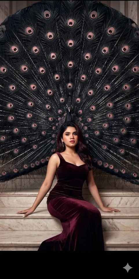 Obsidian Peacock Luxury Fashion