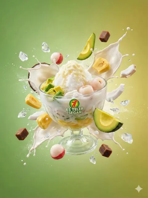 Tropical Dessert Splash Photography