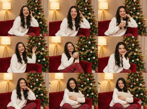 Festive Holiday Couch Photoshoot