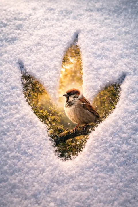 Surreal Pawprint Wonderland