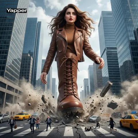 Giantess Crushes City