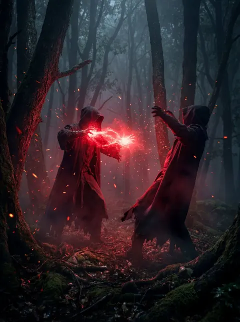 Dark Forest Red Energy Clash