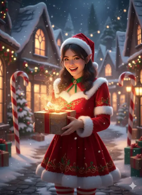 Magical Christmas Elf Portrait