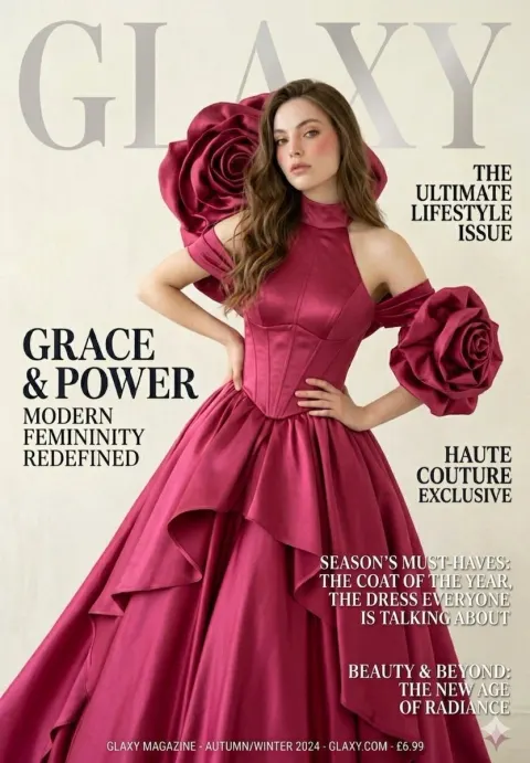 Haute Couture Rose Gown Cover