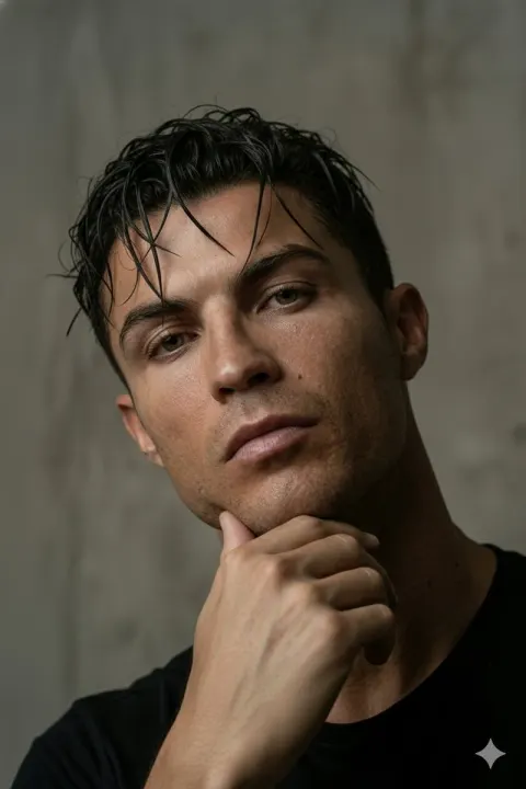 Ronaldo Hyper-Realistic Editorial Portrait
