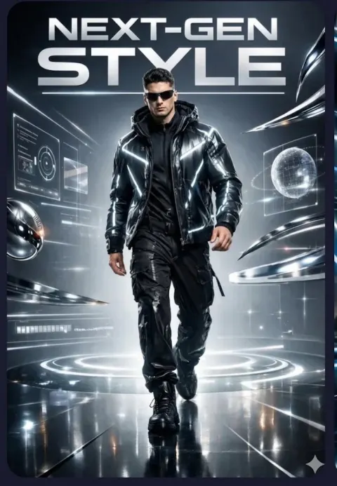 Cyber Style Hologram Poster