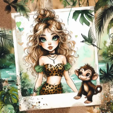 Polaroid of Tinkerbell in Tropical Forest Adventure