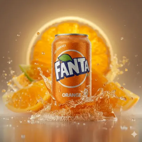 Fanta Orange Splash Explosion