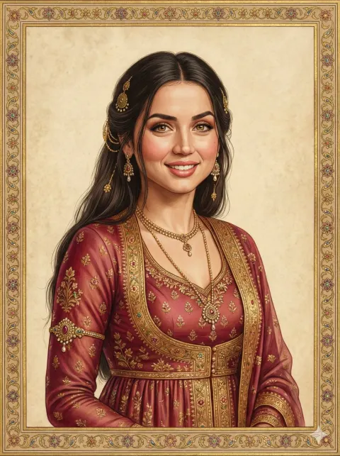 Mughal Miniature Portrait Art