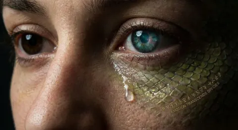 Alien Hybrid Face Quiet Sorrow