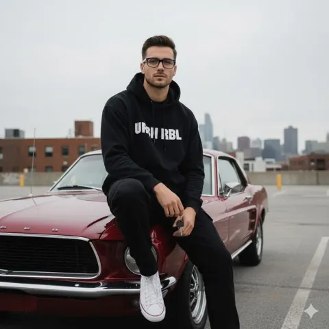 Urban Vintage Car Portrait