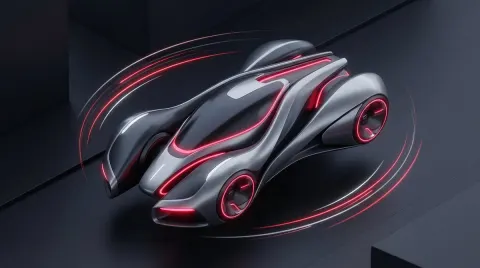 Futuristic Tech Visualization Illustration
