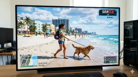 GTA 6 Realistic Beach Gameplay Footage