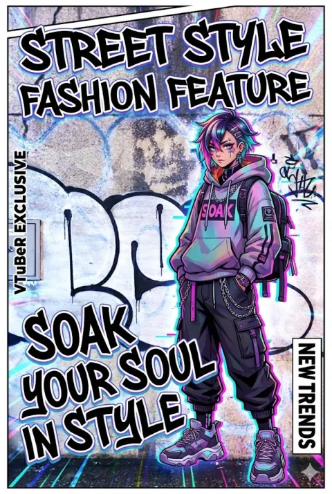 Stylish VTuber Street Fashion