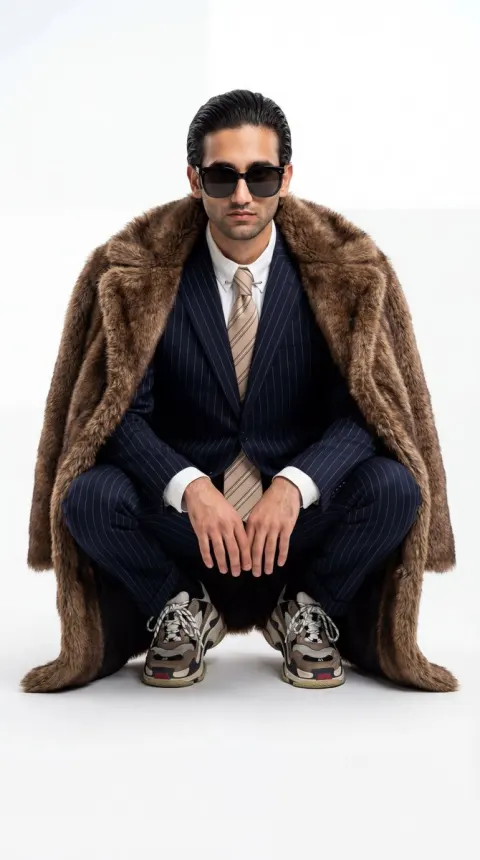 Ultra-Realistic Studio Fashion Portrait