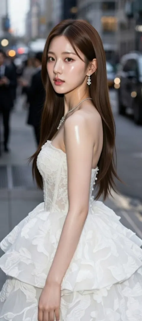 Zhao Lusi White Gown Red Carpet